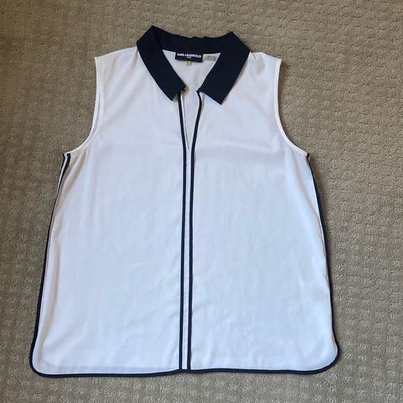 Karl Lagerfeld sleeveless blouse - Picture 1 of 2